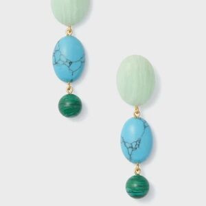 Tuckernuck Blue and Green Statement Earrings